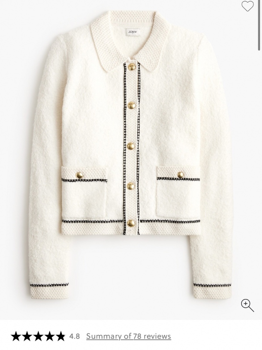 Cardigan sweater